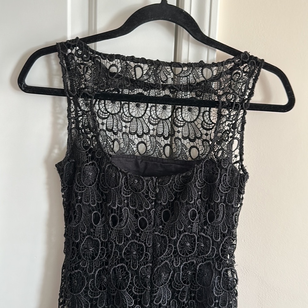 BB Dakota Lace Black Sheath Sleeveless Dress - Picture 7 of 9